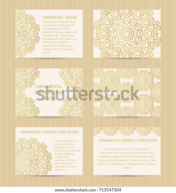 Business Cards 35 X 25 Inch Stock Vector Royalty Free