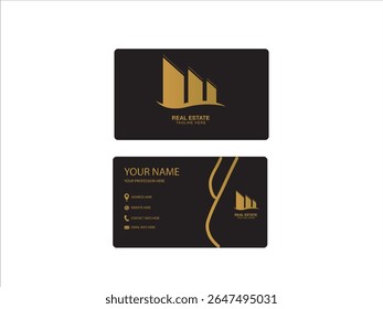 Business cards, arts and minimal sun and home, building real estate golden color logo business cards, modern, company business cards, logo designs, minimal, real estate, art, business