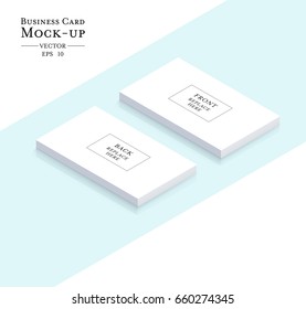 Business cards blank mockup - template vector design.