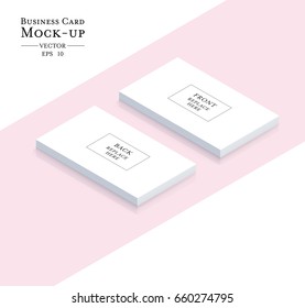 Business cards blank mockup - template vector design.