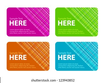 Business Cards with Checked Texture
