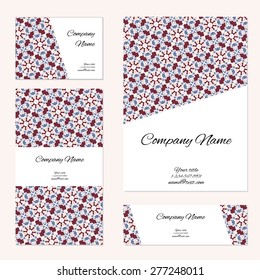 Business cards collection. Ornament for your design.
