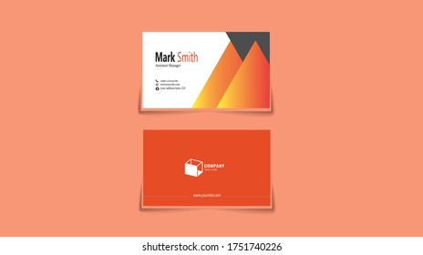 Diseño abstracto de vectores creativos para tarjetas de presentación 