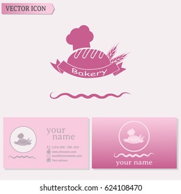 Business cards design.  bakery graphic design , vector illustrat