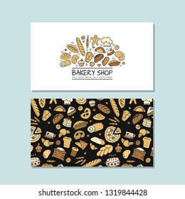 Business cards, design idea for bakery company
