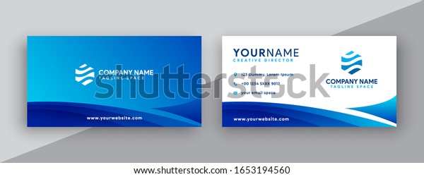 business card template ocean free download