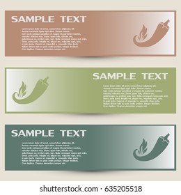 Business cards design. pepper vector icon