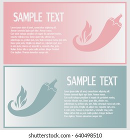 Business cards design. pepper vector icon