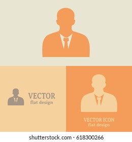 Business cards design. Vector icon admin