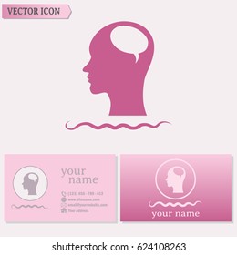 Business cards design Vector icon profile 