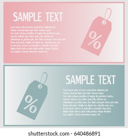 Business cards design. Vector icon Sale tags. 