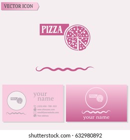 Business cards design. Vector illustration of icon for advertisi