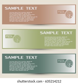 Business cards design. Vector illustration of icon for advertisi