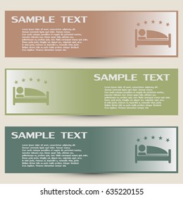 Business cards design. vector illustration of the sign of the ho