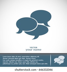 Business cards design. Vector illustration of comic cloud