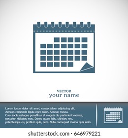 Business cards design. Vector illustration of calendar 
