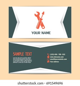 Business cards design Vector illustration tools 