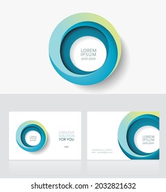 Visitenkarten-Design.  Vektor-Vorlagenlayout.