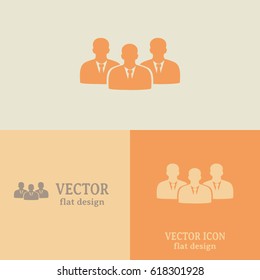 Business cards design.vector icon user group icon, Business Team Icon