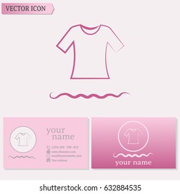 Business cards design.Vector icon Vial of medicine 