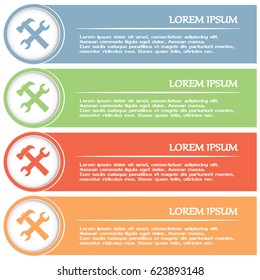 Business cards design.Vector illustration tools