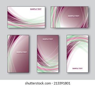 Business Cards or Gift Cards. Vector Collection. 