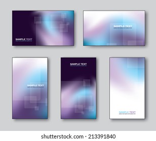 Business Cards or Gift Cards. Vector Collection. 