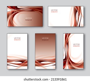 Business Cards or Gift Cards. Vector Collection. 