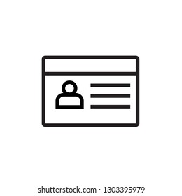Business cards icon EPS10 Vector .