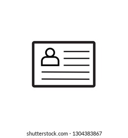 Business cards icon EPS10 Vector .