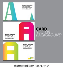 Business cards A logo Vector.