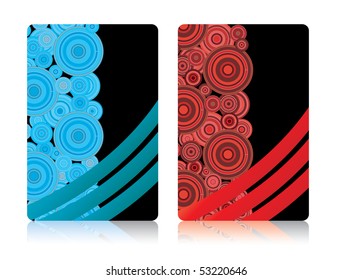 Business cards, part 5, vector illustration eps 10.0
