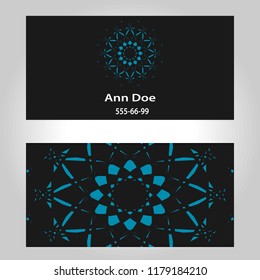 Business cards pattern ornament. Includes seamless pattern
