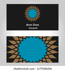 Business cards pattern ornament. Includes seamless pattern