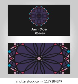 Business cards pattern ornament. Includes seamless pattern