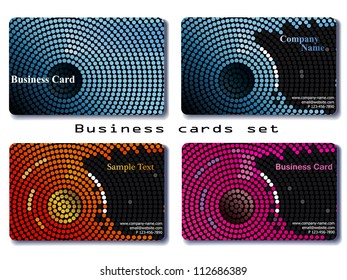 Business cards set