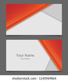business cards set