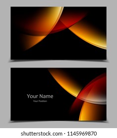 business cards set