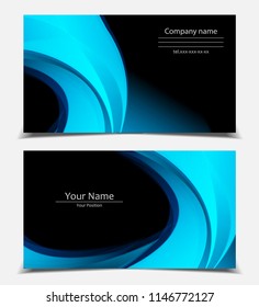 business cards set