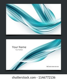 business cards set