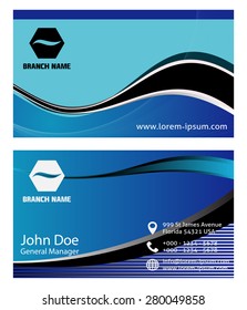 Business cards set 