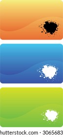 business cards set