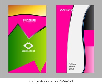 business cards set

