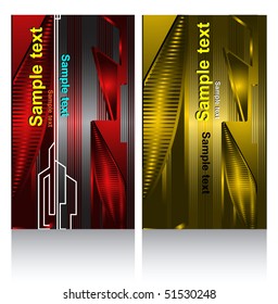 business cards set
