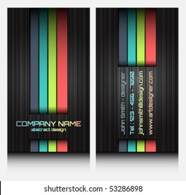 business cards set