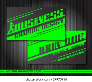 business cards set