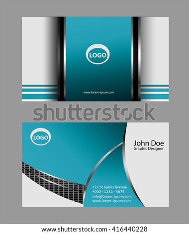business cards set
