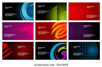 Business cards set 7