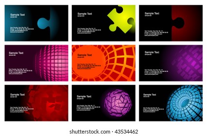 Business cards set 8