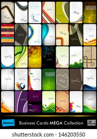 Business cards set in different style.
